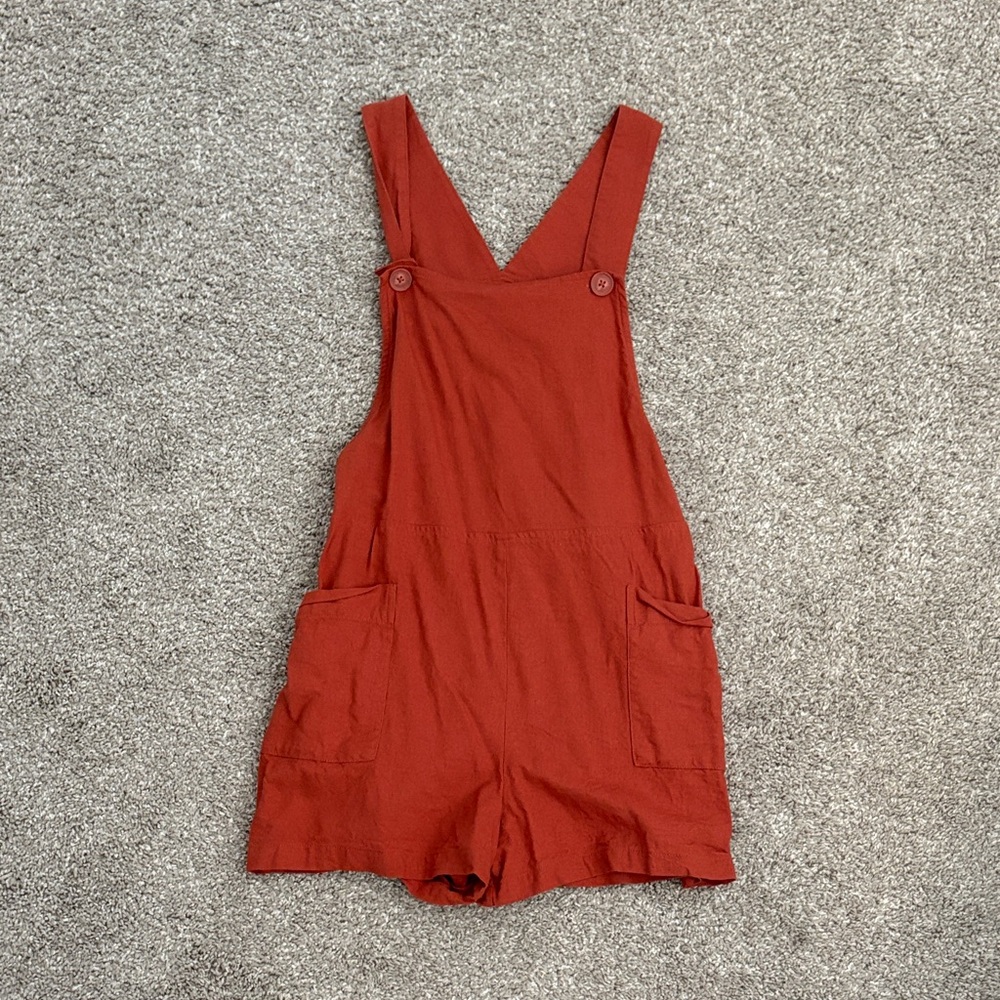 twik Rust Orange Short Overalls